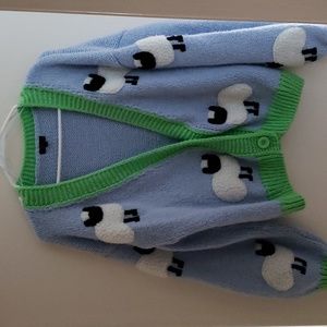 Knit sweater cardigan